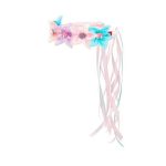 Souza! Opaska do włosów wianek z kwiatami i długimi wstążkami Amy - obrazek 2