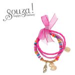 Souza! Potrójna bransoletka z koralików z pszczółką Sula