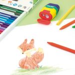 MILAN: trójkątne kredki świecowe 12 kolorów - obrazek 3