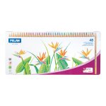 MILAN: sześciokątne kredki ołówkowe 48 kolorów w metalowym opakowaniu