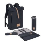 Lassig: plecak dla mam z akcesoriami Rolltop Backpack NIGHT BLUE - obrazek 2
