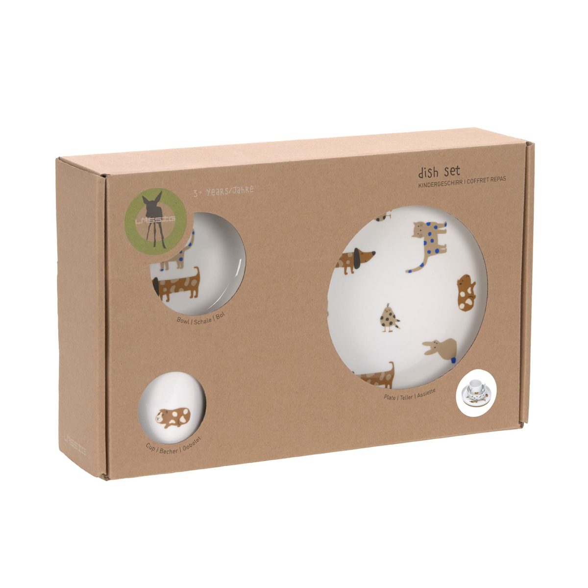 Lassig: komplet naczyń z porcelany, Little Mateys royal blue - obrazek 4