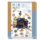 Djeco: ZESTAW kreatywny - TABLICA DO PISANIA KOSMOS 5+