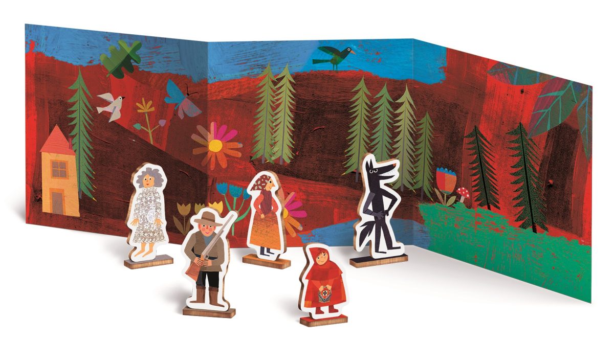 8057158622617-2 Ludattica: WOODY STORY – DREWNIANE puzzle KONTUROWE – Czerwony Kapturek - obrazek 3
