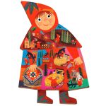 Ludattica: WOODY STORY – DREWNIANE puzzle KONTUROWE – Czerwony Kapturek - obrazek 2
