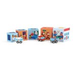 Djeco: Klocki kartonowe z autami TOPANICAR 18m+ - obrazek 3