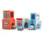 Djeco: Klocki kartonowe z autami TOPANICAR 18m+ - obrazek 2