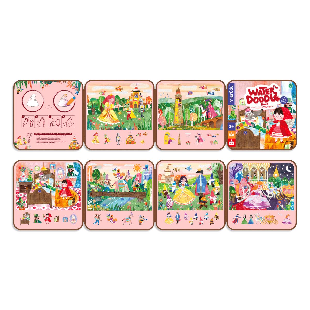 ME233D (10) mierEdu: kolorowanka wodna Bajki - obrazek 2