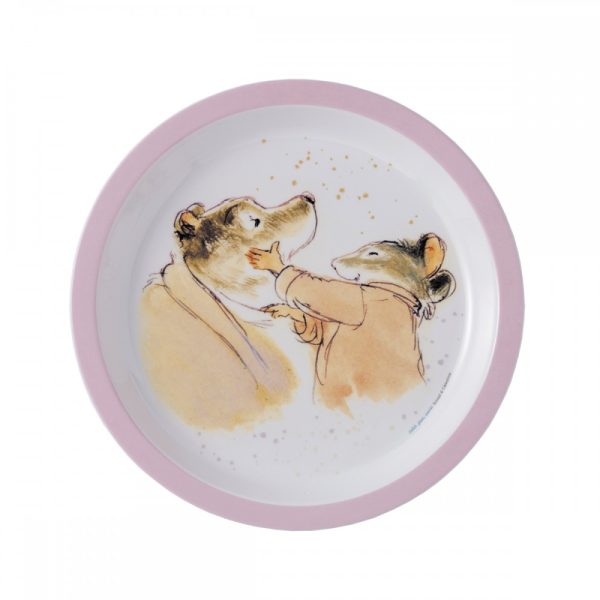 petit jour paris: Ernest i Celestyna talerzyk 18cm RÓŻOWY