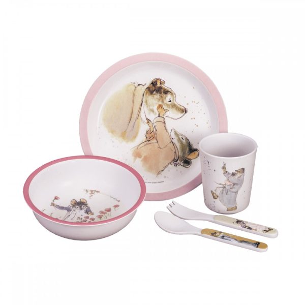 Petit Jour Paris: Ernest i Celestyna zestaw naczyń i sztućców dla dziecka