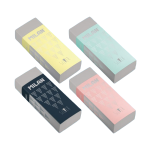 MILAN: plastikowa gumka do ścierania SILVER