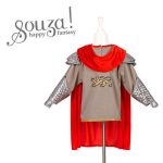 Souza! Kostium miękka zbroja z peleryną król Arthur 5-7 lat