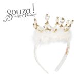 Souza! Opaska do włosów z futerkiem i koroną Coralina - obrazek 2