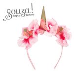 Souza! Opaska z kwiatami, motylami i rogiem jednorożca Lilyanne