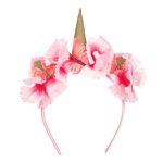 Souza! Opaska z kwiatami, motylami i rogiem jednorożca Lilyanne - obrazek 2