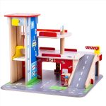 BIGJIGS: drewniany garaż z parkingiem