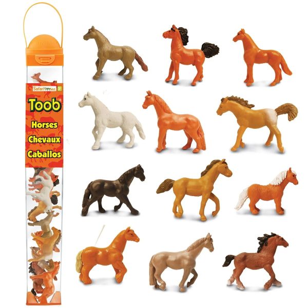 Safari Ltd: Konie. Zestaw Figurek w Tubie.