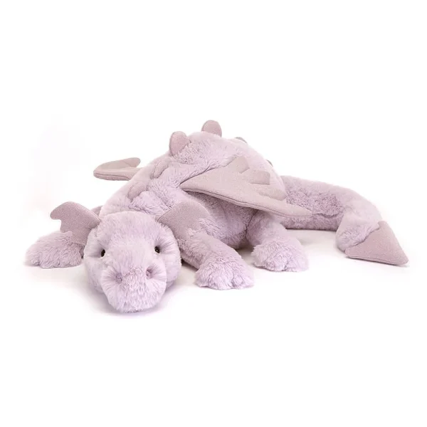 JellyCat: Smok LAWENDOWY 66 cm