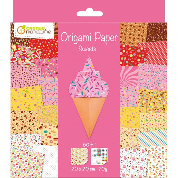 Avenue Mandarine: papier origami Słodycze