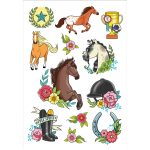 Avenue Mandarine: tatuaże zmywalne Jeździectwo Konie - obrazek 2