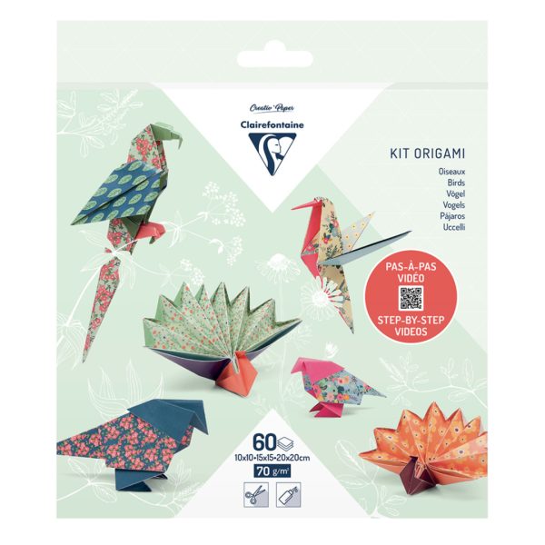 Clairefontaine: papier origami Ptaki