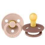 BIBS: smoczek uspokajający kauczuk Hevea 2-pack WOODCHUCK & BLUSH M