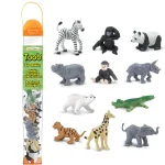 Safari Ltd: Małe Zwierzątka z Zoo. Zestaw Figurek w Tubie.
