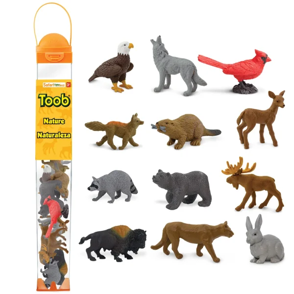 Safari Ltd: Mieszkańcy lasu. Zestaw Figurek w Tubie.