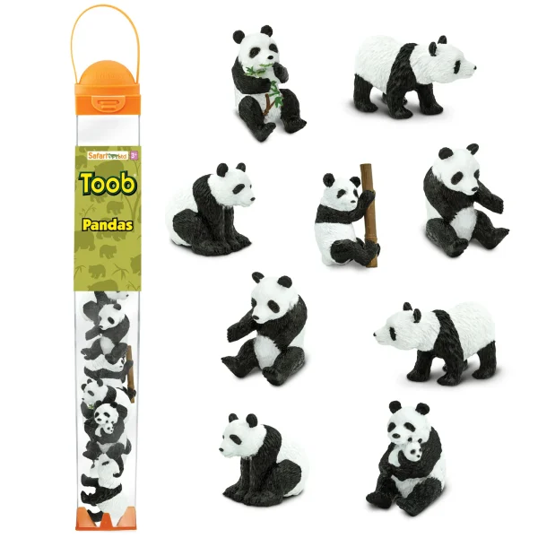 Safari Ltd: Pandy. Zestaw Figurek w Tubie.