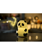 Rabbit&Friends: Panda Lampka Silikonowa Biała - obrazek 2