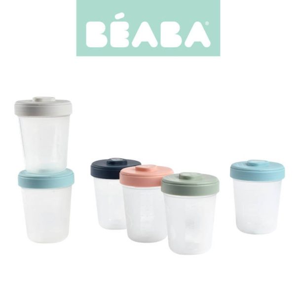 Beaba: zestaw słoiczków do porcjowania i przechowywania jedzenia Clip 6 szt. (6x250ml)