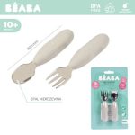 Beaba Zestaw pierwszych sztućców ze stali nierdzewnej Velvet grey - obrazek 4