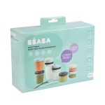 Beaba Zestaw słoiczków Clip 12 szt. (2x90ml, 4x150ml, 6x250ml) + 2 łyżeczki Storm - obrazek 3