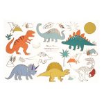 Meri Meri: KRÓLESTWO DINOZAURÓW - PLAKATY do kolorowania 8 szt.
