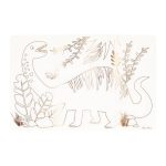 Meri Meri: KRÓLESTWO DINOZAURÓW - PLAKATY do kolorowania 8 szt. - obrazek 3