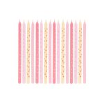 Meri Meri: Świeczki na tort GWIAZDKI róż 16 szt. - obrazek 3