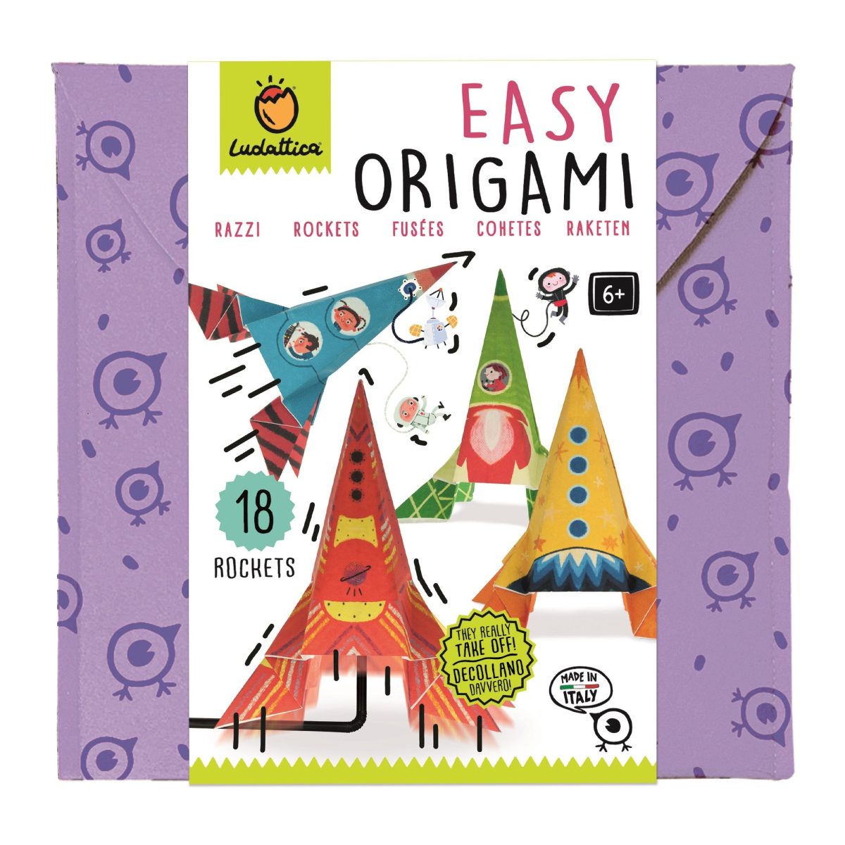 LUDATTICA: EASY ORIGAMI – zestaw kreatywny – RAKIETY - obrazek 1
