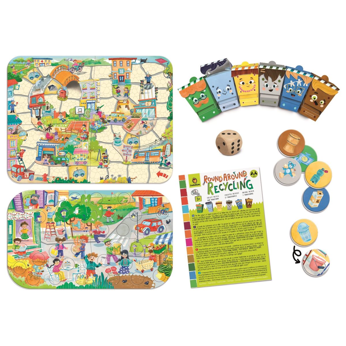 8057158622952-2 LUDATTICA: GRA planszowa AGENDA 2030 ”W CYKLU RECYKLINGU” ROUND AROUND RECYCLING - obrazek 5