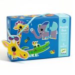 Djeco: Puzzle duo ruchome ZWIERZĄTKA