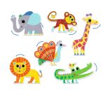 Djeco: Puzzle duo ruchome ZWIERZĄTKA - obrazek 2