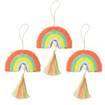 Meri Meri: zestaw MINI Piniata TĘCZA / 3 szt.