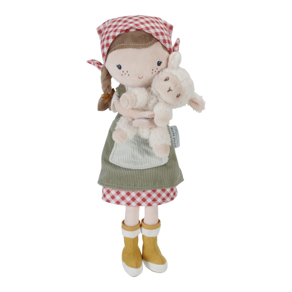 Little Dutch: miękka lalka dziewczynka farmerka Rosa z owieczką 35 cm - obrazek 1