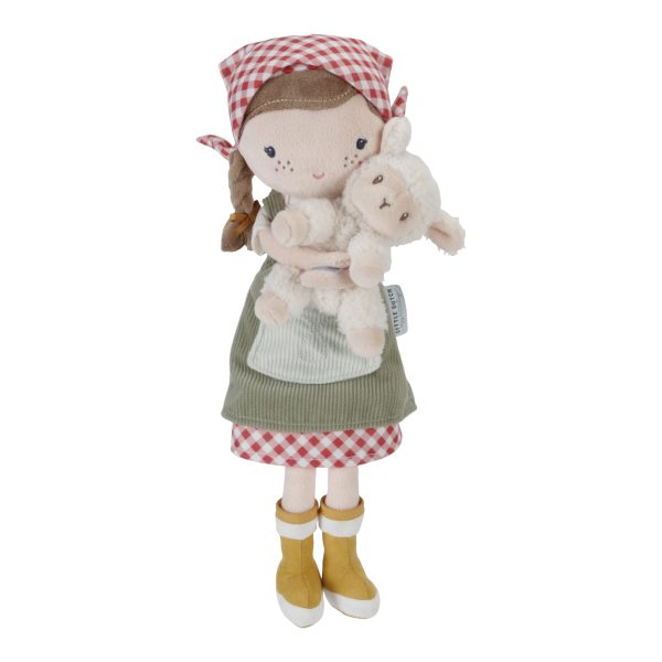 Little Dutch: miękka lalka dziewczynka farmerka Rosa z owieczką 35 cm
