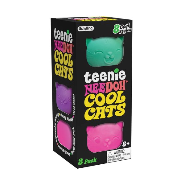 Schylling: gniotki sensoryczne KOTKI / Teenie NeeDoh Cool Cats