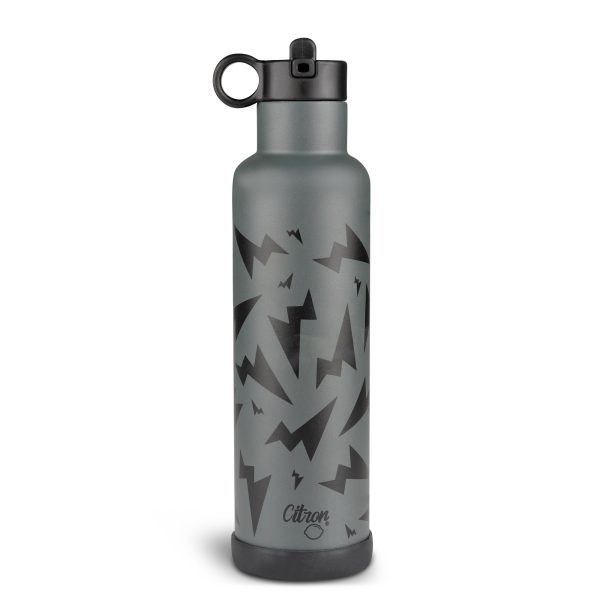 Citron: butelka termiczna ze stali nierdzewnej 750ml Black/Grey