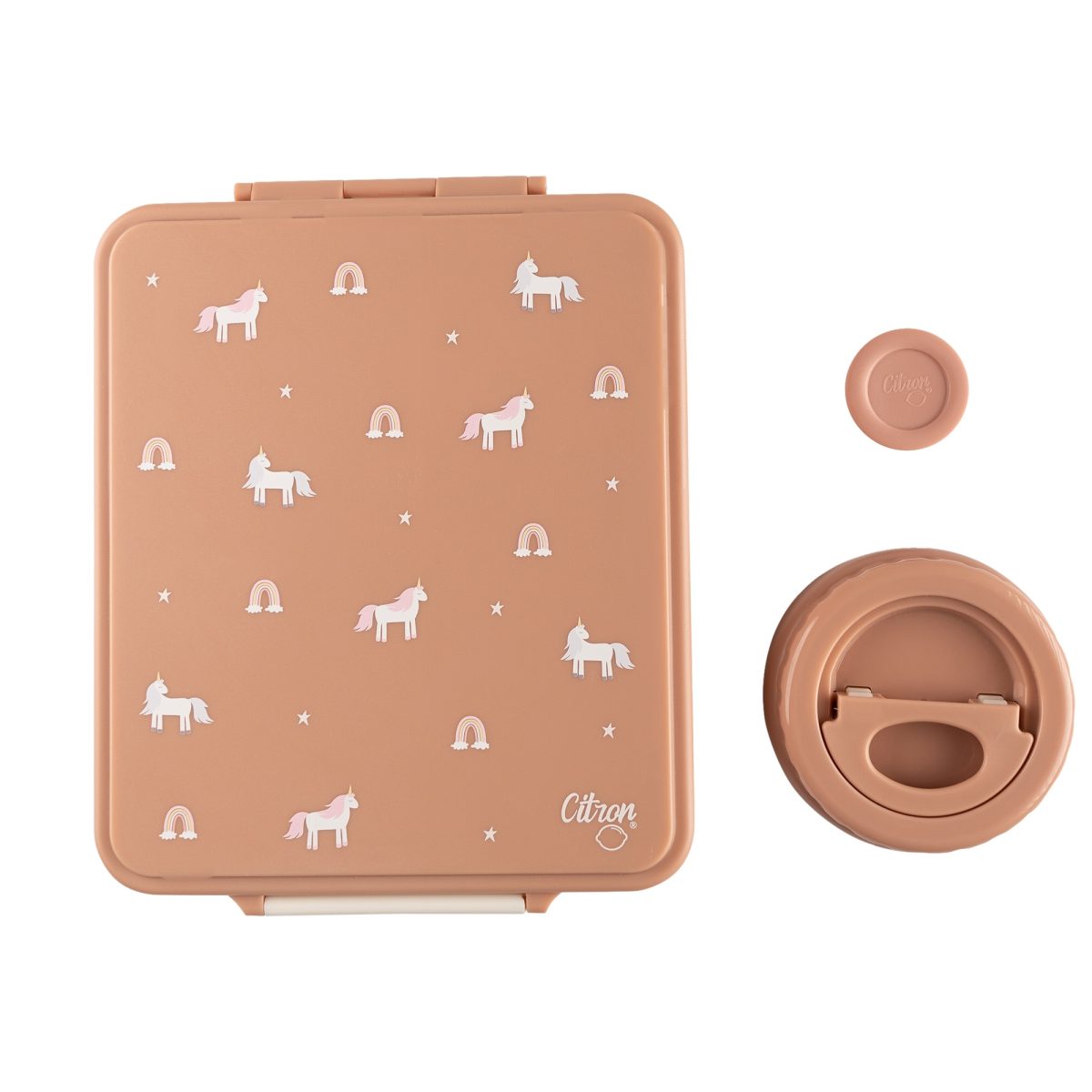 Citron: grand lunchbox z termosem Unicorn Blush Pink - obrazek 5