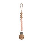 Mushie: koralikowa zawieszka do smoczka Eva Blush