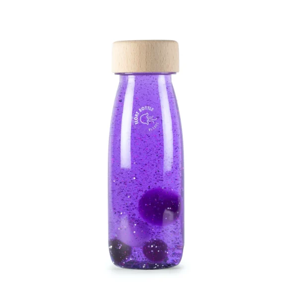 Petit Boum: butelka sensoryczna FLOAT fioletowa