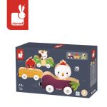 Janod: Magnetyczne drewniane pojazdy ze zwierzątkami Farma 18 m+ - obrazek 10