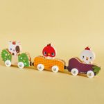 Janod: Magnetyczne drewniane pojazdy ze zwierzątkami Farma 18 m+ - obrazek 3